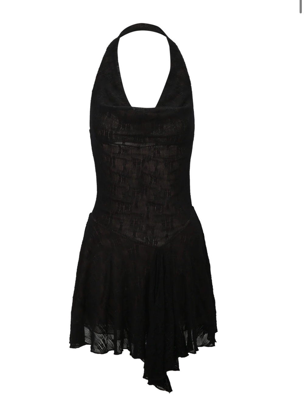 tiger mist florella Black Mini Halter Dress - Picture 3 of 3